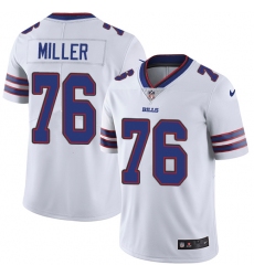Youth Nike Buffalo Bills #76 John Miller Elite White NFL Jersey