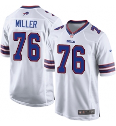 Youth Nike Buffalo Bills #76 John Miller Game White NFL Jersey