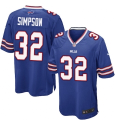 Men's Nike Buffalo Bills #32 O. J. Simpson Game Royal Blue Team Color NFL Jersey