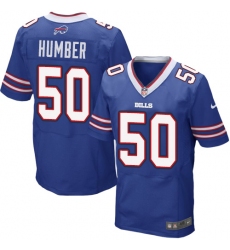 Men's Nike Buffalo Bills #50 Ramon Humber Elite Royal Blue Team Color NFL Jersey