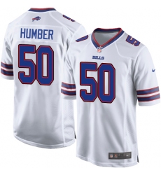 Men's Nike Buffalo Bills #50 Ramon Humber Game White NFL Jersey