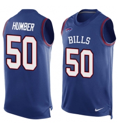 Men's Nike Buffalo Bills #50 Ramon Humber Limited Royal Blue Player Name & Number Tank Top NFL Jersey