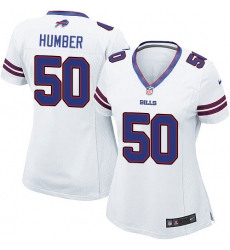 Women's Nike Buffalo Bills #50 Ramon Humber Game White NFL Jersey