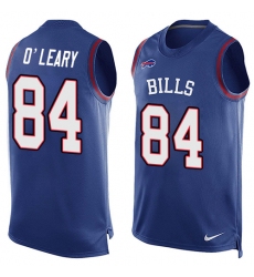 Men's Nike Buffalo Bills #84 Nick O'Leary Limited Royal Blue Player Name & Number Tank Top NFL Jersey