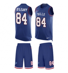 Men's Nike Buffalo Bills #84 Nick O'Leary Limited Royal Blue Tank Top Suit NFL Jersey