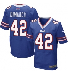 Men's Nike Buffalo Bills #42 Patrick DiMarco Elite Royal Blue Team Color NFL Jersey