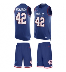 Men's Nike Buffalo Bills #42 Patrick DiMarco Limited Royal Blue Tank Top Suit NFL Jersey