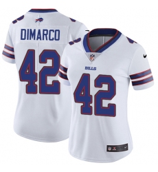 Women's Nike Buffalo Bills #42 Patrick DiMarco Elite White NFL Jersey