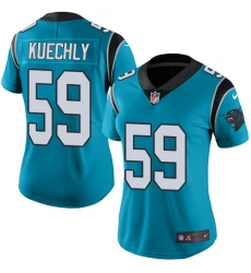 Women's Nike Carolina Panthers #59 Luke Kuechly Elite Blue Alternate NFL Jersey