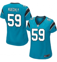 Women's Nike Carolina Panthers #59 Luke Kuechly Game Blue Alternate NFL Jersey