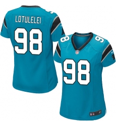 Women's Nike Carolina Panthers #98 Star Lotulelei Game Blue Alternate NFL Jersey