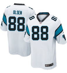 Men's Nike Carolina Panthers #88 Greg Olsen Game White NFL Jersey