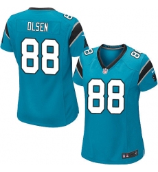 Women's Nike Carolina Panthers #88 Greg Olsen Game Blue Alternate NFL Jersey