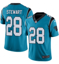Men's Nike Carolina Panthers #28 Jonathan Stewart Blue Alternate Vapor Untouchable Limited Player NFL Jersey