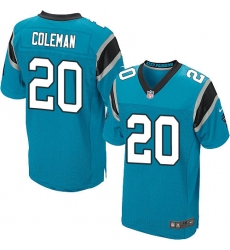 Men's Nike Carolina Panthers #20 Kurt Coleman Elite Blue Alternate NFL Jersey