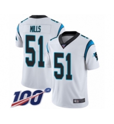 Men's Carolina Panthers #54 Shaq Thompson White Vapor Untouchable Limited Player 100th Season Football Jersey