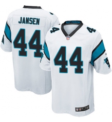 Men's Nike Carolina Panthers #44 J.J. Jansen Game White NFL Jersey