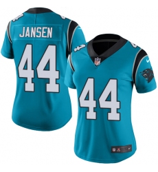 Women's Nike Carolina Panthers #44 J.J. Jansen Elite Blue Alternate NFL Jersey