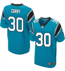 Men's Nike Carolina Panthers #30 Stephen Curry Elite Blue Alternate NFL Jersey
