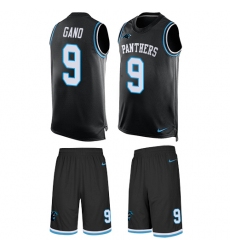 Men's Nike Carolina Panthers #9 Graham Gano Limited Black Tank Top Suit NFL Jersey