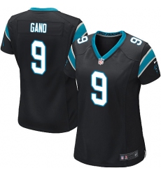Women's Nike Carolina Panthers #9 Graham Gano Game Black Team Color NFL Jersey