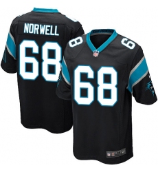 Men's Nike Carolina Panthers #68 Andrew Norwell Game Black Team Color NFL Jersey