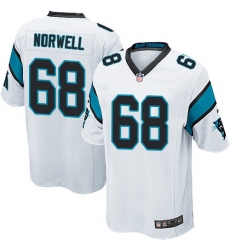 Men's Nike Carolina Panthers #68 Andrew Norwell Game White NFL Jersey