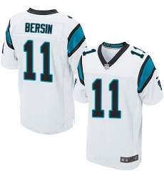Men's Nike Carolina Panthers #11 Brenton Bersin Elite White NFL Jersey