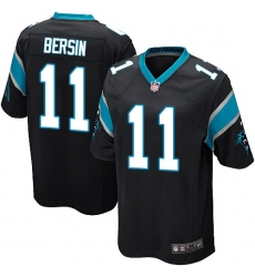 Men's Nike Carolina Panthers #11 Brenton Bersin Game Black Team Color NFL Jersey