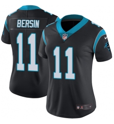 Women's Nike Carolina Panthers #11 Brenton Bersin Elite Black Team Color NFL Jersey