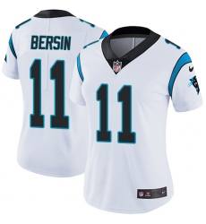 Women's Nike Carolina Panthers #11 Brenton Bersin Elite White NFL Jersey