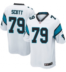 Men's Nike Carolina Panthers #79 Chris Scott Game White NFL Jersey