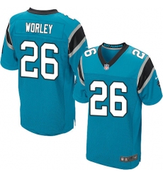 Men's Nike Carolina Panthers #26 Daryl Worley Elite Blue Alternate NFL Jersey