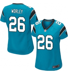 Women's Nike Carolina Panthers #26 Daryl Worley Game Blue Alternate NFL Jersey