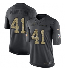 Youth Nike Carolina Panthers #41 Captain Munnerlyn Limited Black 2016 Salute to Service NFL Jersey