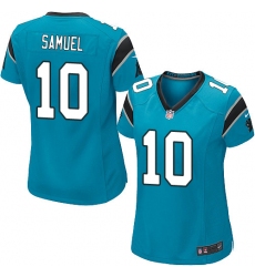 Women's Nike Carolina Panthers #10 Curtis Samuel Game Blue Alternate NFL Jersey