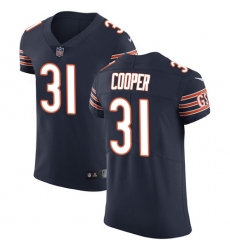 Men's Nike Chicago Bears #31 Marcus Cooper Navy Blue Team Color Vapor Untouchable Elite Player NFL Jersey