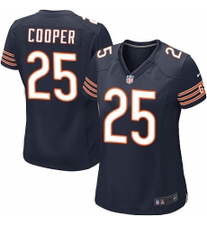 Women's Nike Chicago Bears #25 Marcus Cooper Game Navy Blue Team Color NFL Jersey