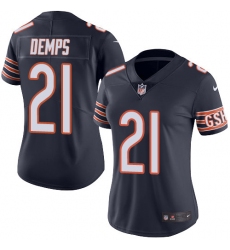 Women's Nike Chicago Bears #21 Quintin Demps Navy Blue Team Color Vapor Untouchable Limited Player NFL Jersey