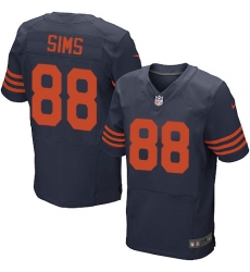 Men's Nike Chicago Bears #88 Dion Sims Elite Navy Blue Alternate NFL Jersey