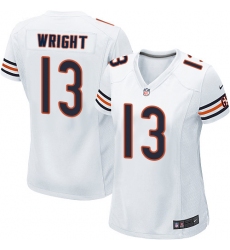 Women's Nike Chicago Bears #13 Kendall Wright Game White NFL Jersey