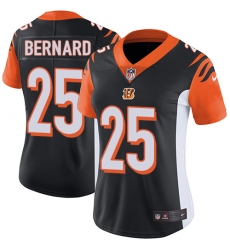 Women's Nike Cincinnati Bengals #25 Giovani Bernard Elite Black Team Color NFL Jersey