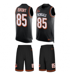 Men's Nike Cincinnati Bengals #85 Tyler Eifert Limited Black Tank Top Suit NFL Jersey