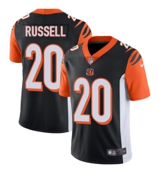 Youth Nike Cincinnati Bengals #20 KeiVarae Russell Vapor Untouchable Limited Black Team Color NFL Jersey