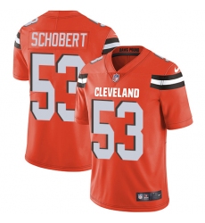 Youth Nike Cleveland Browns #53 Joe Schobert Elite Orange Alternate NFL Jersey