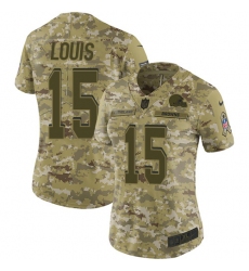 Women's Nike Cleveland Browns #15 Ricardo Louis Limited Camo 2018 Salute to Service NFL Jersey