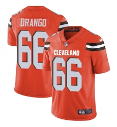 Youth Nike Cleveland Browns #66 Spencer Drango Orange Alternate Vapor Untouchable Limited Player NFL Jersey