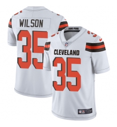 Youth Nike Cleveland Browns #35 Howard Wilson Elite White NFL Jersey