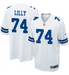 Men's Nike Dallas Cowboys #74 Bob Lilly Game White NFL Jersey