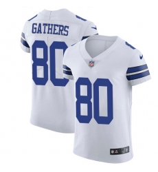 Men's Nike Dallas Cowboys #80 Rico Gathers Elite White NFL Jersey